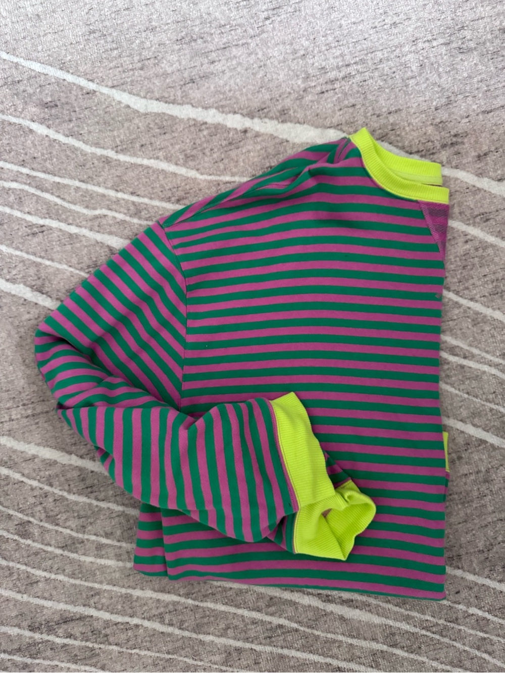 We The Free classic striped oversized crewneck